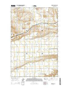 Greenfield Montana Current topographic map, 1:24000 scale, 7.5 X 7.5 Minute, Year 2014