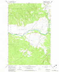Greenough Montana Historical topographic map, 1:24000 scale, 7.5 X 7.5 Minute, Year 1965