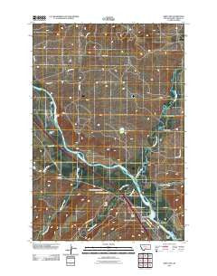Greycliff Montana Historical topographic map, 1:24000 scale, 7.5 X 7.5 Minute, Year 2011