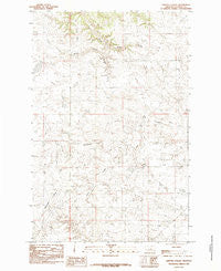 Griffee Coulee Montana Historical topographic map, 1:24000 scale, 7.5 X 7.5 Minute, Year 1985