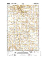 Griffee Coulee Montana Current topographic map, 1:24000 scale, 7.5 X 7.5 Minute, Year 2014