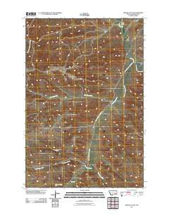 Griffin Coulee Montana Historical topographic map, 1:24000 scale, 7.5 X 7.5 Minute, Year 2011