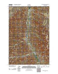 Griffin Coulee NE Montana Historical topographic map, 1:24000 scale, 7.5 X 7.5 Minute, Year 2011