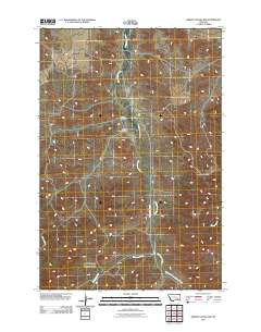 Griffin Coulee NW Montana Historical topographic map, 1:24000 scale, 7.5 X 7.5 Minute, Year 2011