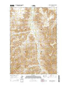 Griffin Coulee NW Montana Current topographic map, 1:24000 scale, 7.5 X 7.5 Minute, Year 2014