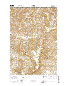 Griffin Coulee SW Montana Current topographic map, 1:24000 scale, 7.5 X 7.5 Minute, Year 2014