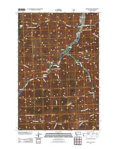 Grizzly Point Montana Historical topographic map, 1:24000 scale, 7.5 X 7.5 Minute, Year 2011