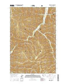 Grizzly Point Montana Current topographic map, 1:24000 scale, 7.5 X 7.5 Minute, Year 2014