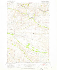 Grosfield Ranch Montana Historical topographic map, 1:24000 scale, 7.5 X 7.5 Minute, Year 1951