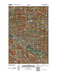 Grosfield Ranch Montana Historical topographic map, 1:24000 scale, 7.5 X 7.5 Minute, Year 2011