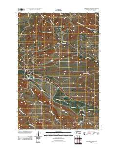 Grosfield Ranch Montana Historical topographic map, 1:24000 scale, 7.5 X 7.5 Minute, Year 2011