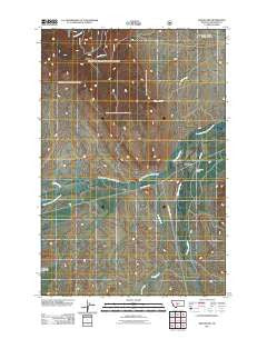 Groveland Montana Historical topographic map, 1:24000 scale, 7.5 X 7.5 Minute, Year 2011
