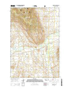 Groveland Montana Current topographic map, 1:24000 scale, 7.5 X 7.5 Minute, Year 2014
