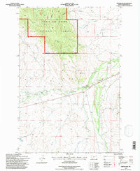 Groveland Montana Historical topographic map, 1:24000 scale, 7.5 X 7.5 Minute, Year 1995