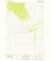 Groveland Montana Historical topographic map, 1:24000 scale, 7.5 X 7.5 Minute, Year 1972