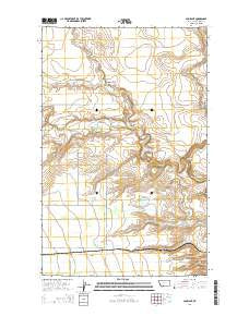 Gunsight Montana Current topographic map, 1:24000 scale, 7.5 X 7.5 Minute, Year 2014