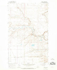 Gunsight Montana Historical topographic map, 1:24000 scale, 7.5 X 7.5 Minute, Year 1966