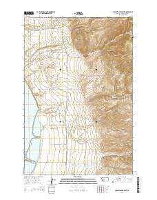 Gurnett Creek West Montana Current topographic map, 1:24000 scale, 7.5 X 7.5 Minute, Year 2014