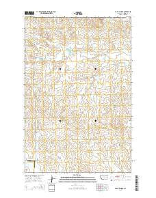 Hafla School Montana Current topographic map, 1:24000 scale, 7.5 X 7.5 Minute, Year 2014