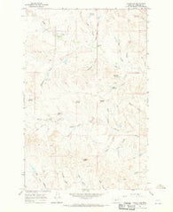 Hagen Gap Montana Historical topographic map, 1:24000 scale, 7.5 X 7.5 Minute, Year 1967