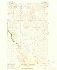 Hagen Ranch Montana Historical topographic map, 1:24000 scale, 7.5 X 7.5 Minute, Year 1960