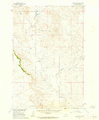 Hagen Ranch Montana Historical topographic map, 1:24000 scale, 7.5 X 7.5 Minute, Year 1960