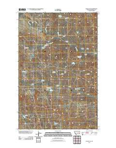 Hagen Gap Montana Historical topographic map, 1:24000 scale, 7.5 X 7.5 Minute, Year 2011