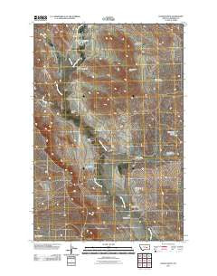 Hagen Ranch Montana Historical topographic map, 1:24000 scale, 7.5 X 7.5 Minute, Year 2011