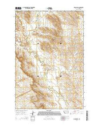 Hagen Ranch Montana Current topographic map, 1:24000 scale, 7.5 X 7.5 Minute, Year 2014
