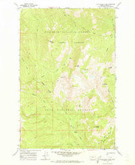 Hahn Creek Pass Montana Historical topographic map, 1:24000 scale, 7.5 X 7.5 Minute, Year 1970
