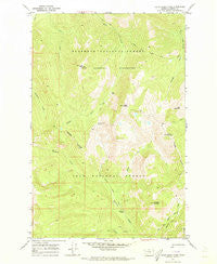 Hahn Creek Pass Montana Historical topographic map, 1:24000 scale, 7.5 X 7.5 Minute, Year 1970