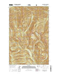 Hahn Creek Pass Montana Current topographic map, 1:24000 scale, 7.5 X 7.5 Minute, Year 2014