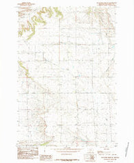 Hailstone Basin SE Montana Historical topographic map, 1:24000 scale, 7.5 X 7.5 Minute, Year 1985