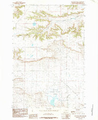 Hailstone Basin Montana Historical topographic map, 1:24000 scale, 7.5 X 7.5 Minute, Year 1985