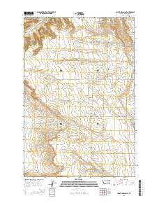 Hailstone Basin SE Montana Current topographic map, 1:24000 scale, 7.5 X 7.5 Minute, Year 2014