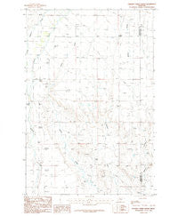 Halbert Creek North Montana Historical topographic map, 1:24000 scale, 7.5 X 7.5 Minute, Year 1986