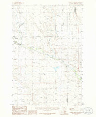 Halbert Creek South Montana Historical topographic map, 1:24000 scale, 7.5 X 7.5 Minute, Year 1986