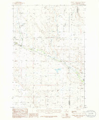 Halbert Creek South Montana Historical topographic map, 1:24000 scale, 7.5 X 7.5 Minute, Year 1986