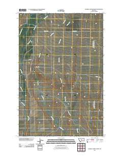 Halbert Creek North Montana Historical topographic map, 1:24000 scale, 7.5 X 7.5 Minute, Year 2011