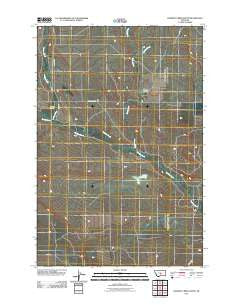 Halbert Creek South Montana Historical topographic map, 1:24000 scale, 7.5 X 7.5 Minute, Year 2011