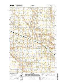 Halbert Creek South Montana Current topographic map, 1:24000 scale, 7.5 X 7.5 Minute, Year 2014