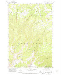 Half Moon Canyon Montana Historical topographic map, 1:24000 scale, 7.5 X 7.5 Minute, Year 1970