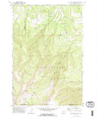 Half Moon Canyon Montana Historical topographic map, 1:24000 scale, 7.5 X 7.5 Minute, Year 1970