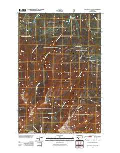 Half Moon Canyon Montana Historical topographic map, 1:24000 scale, 7.5 X 7.5 Minute, Year 2011