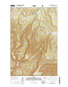 Half Moon Canyon Montana Current topographic map, 1:24000 scale, 7.5 X 7.5 Minute, Year 2014