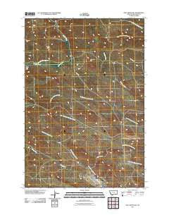 Half Moon Hill Montana Historical topographic map, 1:24000 scale, 7.5 X 7.5 Minute, Year 2011
