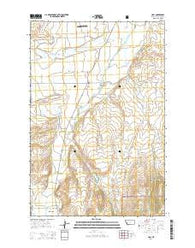 Hall Montana Current topographic map, 1:24000 scale, 7.5 X 7.5 Minute, Year 2014
