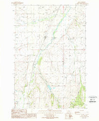Hall Montana Historical topographic map, 1:24000 scale, 7.5 X 7.5 Minute, Year 1989
