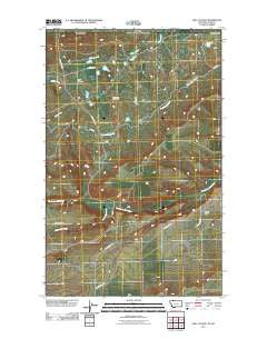 Hall Coulee Montana Historical topographic map, 1:24000 scale, 7.5 X 7.5 Minute, Year 2011