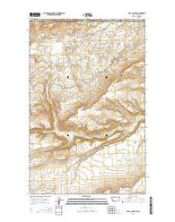 Hall Coulee Montana Current topographic map, 1:24000 scale, 7.5 X 7.5 Minute, Year 2014
